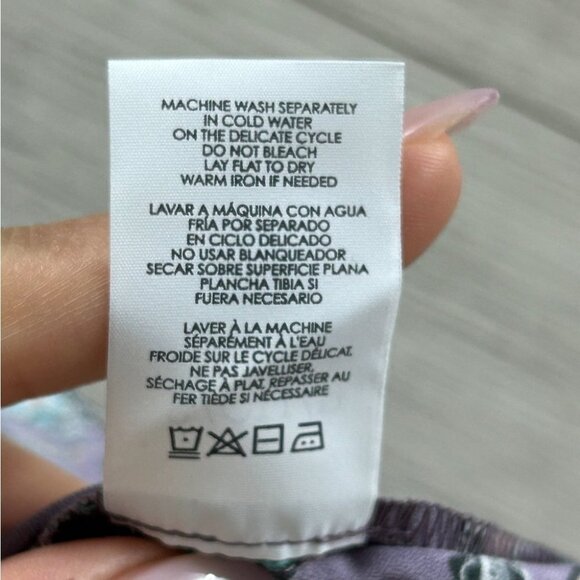 Cabi 3453 Spring Floral Scrollwork S Cami Blouse Top Purple Adjustable Straps - Picture 6 of 9